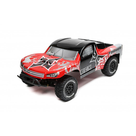 ECX Torment 1/10 Short Course Truck 2WD Red/Silver RTR w/LiPo