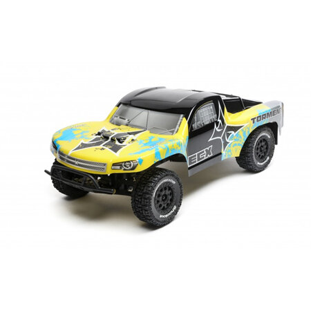 ECX Torment 1/10 Short Course Truck 2WD Yellow/Blue RTR w/LiPo