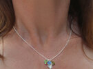 eden garden leaves lily griffin nz forget-me-not flower sterling silver pendant