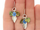 eden garden leaves lilygriffin nz forget-me-not flower sterling silver earrings