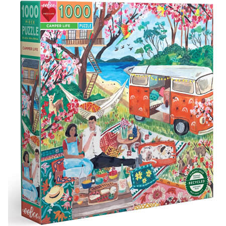 eeBoo 1000 Piece Jigsaw Puzzle Camper Life