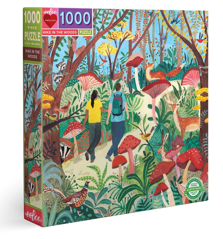 eeBoo 1000 Piece Jigsaw Puzzle: Hike In The Woods - PuzzlesNZ