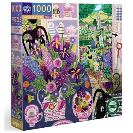 eeBoo 1000 Piece Jigsaw Puzzle Lavender Kitchen