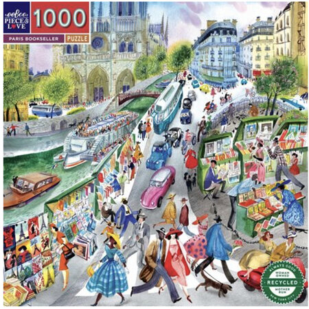 eeBoo 1000 Piece Jigsaw Puzzle Paris Bookseller