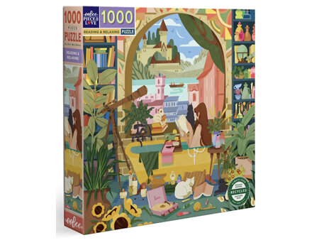 eeBoo 1000 Piece Jigsaw Puzzle Reading & Relaxing