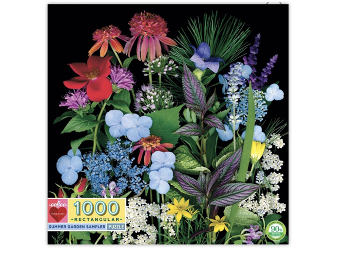 EeBoo 1000 Piece Puzzle - Summer Garden Sampler