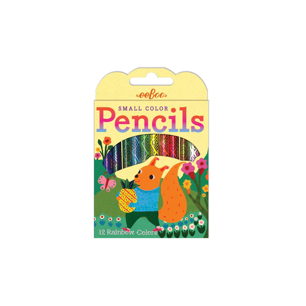 EeBoo 12 Small Colour Pencils Tropical Squirrel