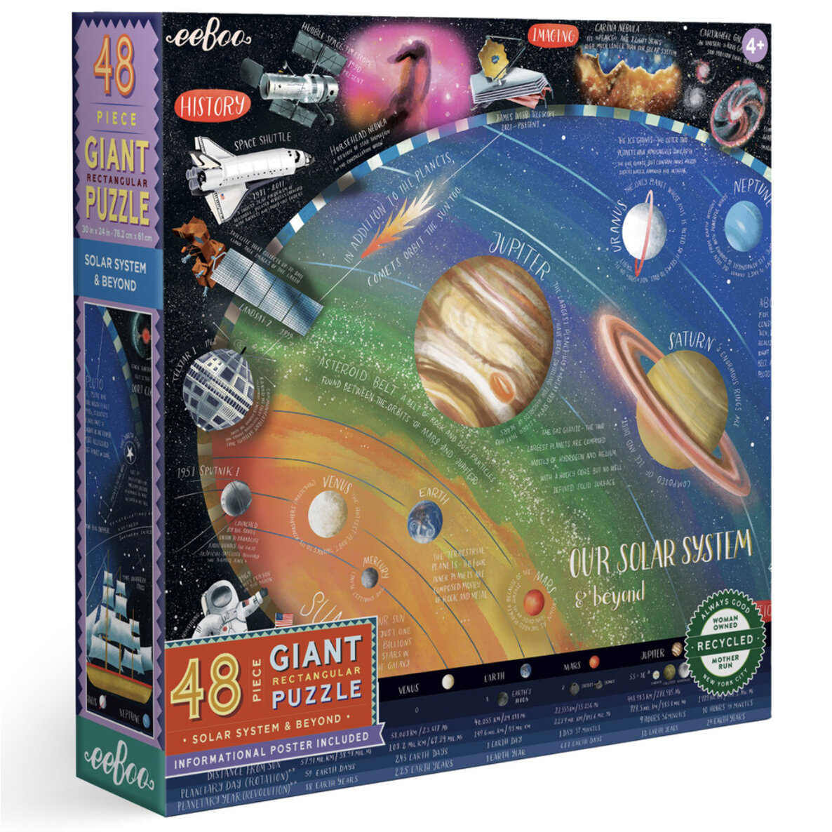 EeBoo 48 Piece Giant Puzzle Solar System & Beyond