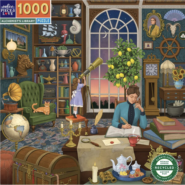 EeBoo Alchemist's Library 1000 Piece Puzzle