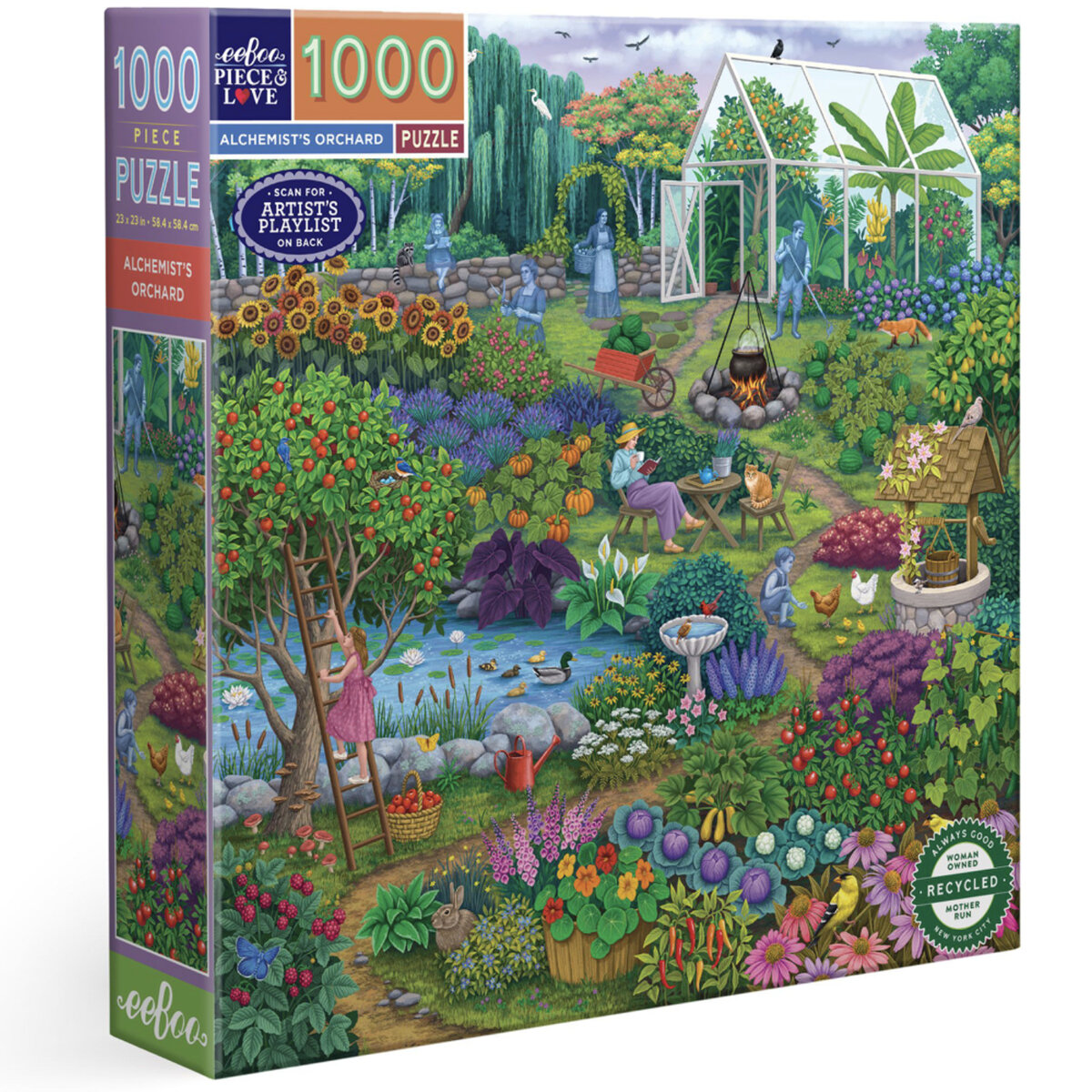 EeBoo Alchemist's Orchard 1000 Piece Puzzle 2024 New!