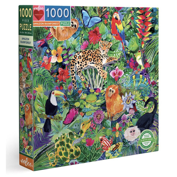 EeBoo Amazon Rainforest 1000 Piece Puzzle