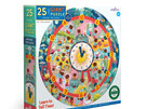 EeBoo Around the Clock 25 Piece Giant Puzzle with Hands