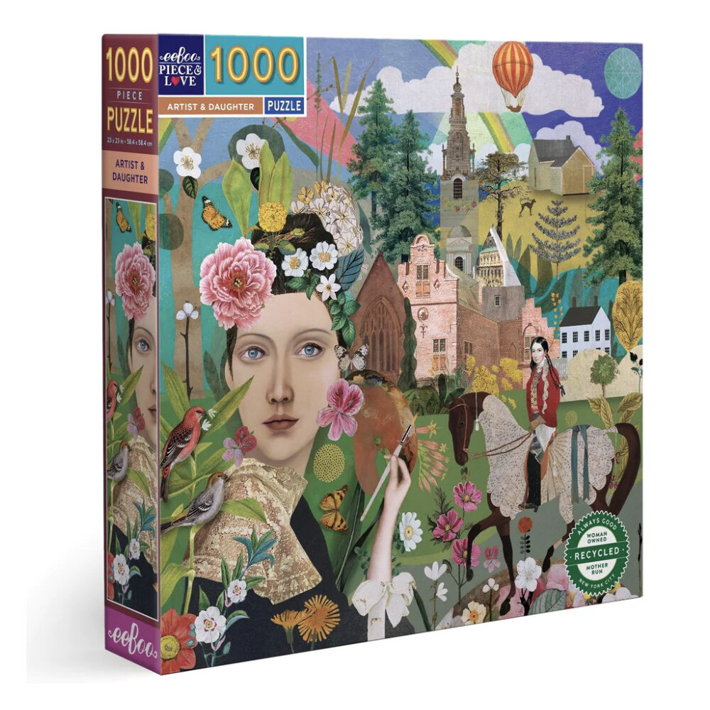 EeBoo Artist & Daughter 1000 Piece Puzzle