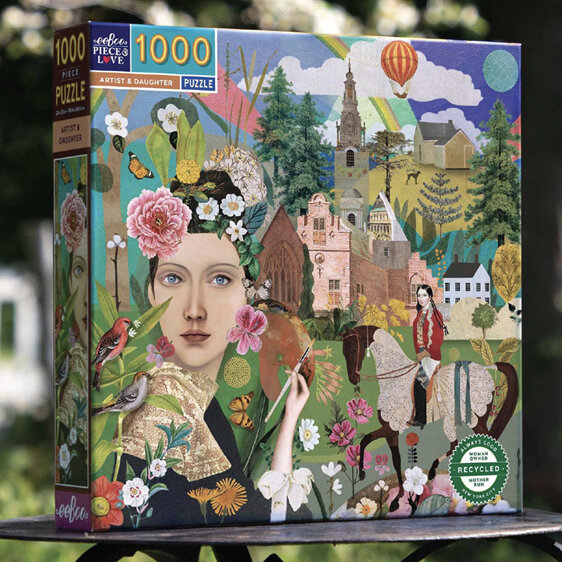 EeBoo Artist & Daughter 1000 Piece Puzzle *NEW 2023*