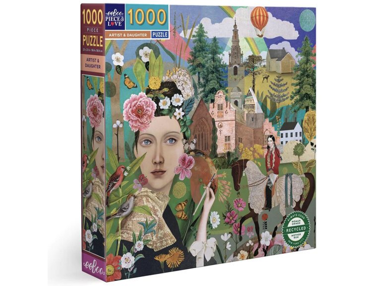 EeBoo Artist & Daughter 1000 Piece Puzzle *NEW 2023*
