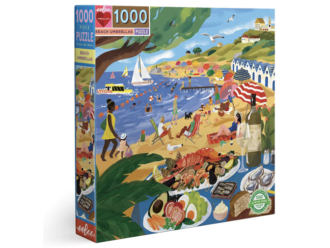 EeBoo Beach Umbrellas 1000 Piece Puzzle