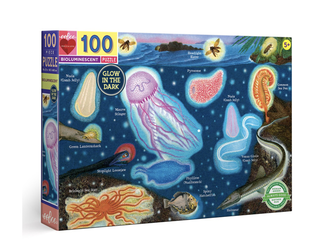 EeBoo Bioluminescent 100 Piece Puzzle