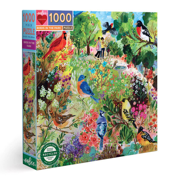 EeBoo Birds in the Park 1000 Piece Puzzle