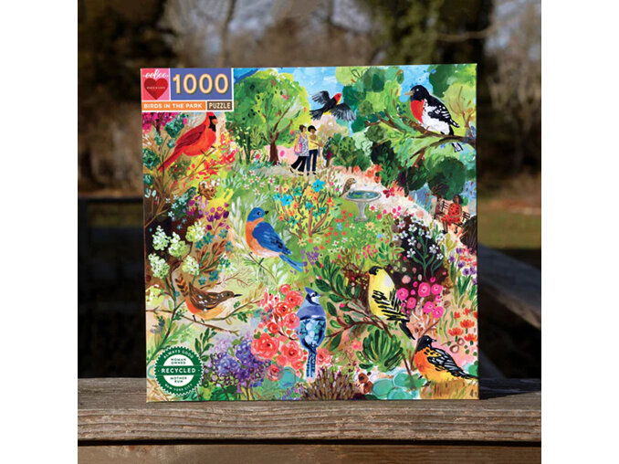EeBoo Birds in the Park 1000 Piece Puzzle NEW 2023