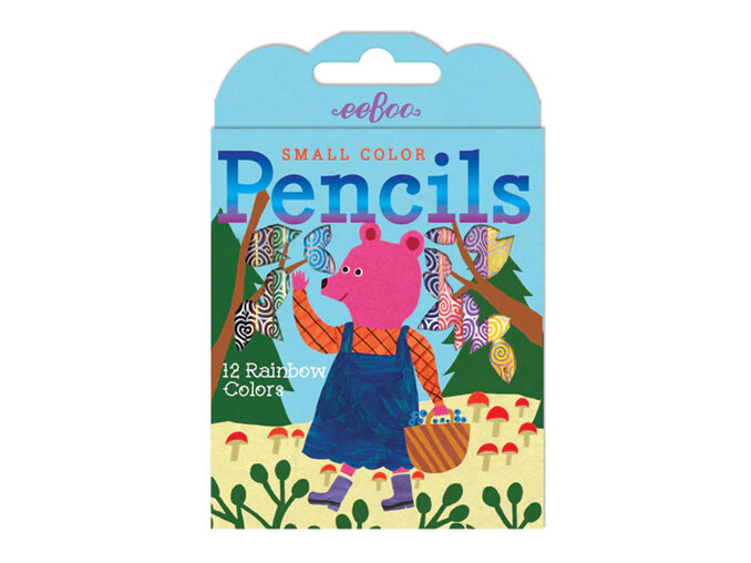EeBoo Blueberry bear 12 small coloured pencils