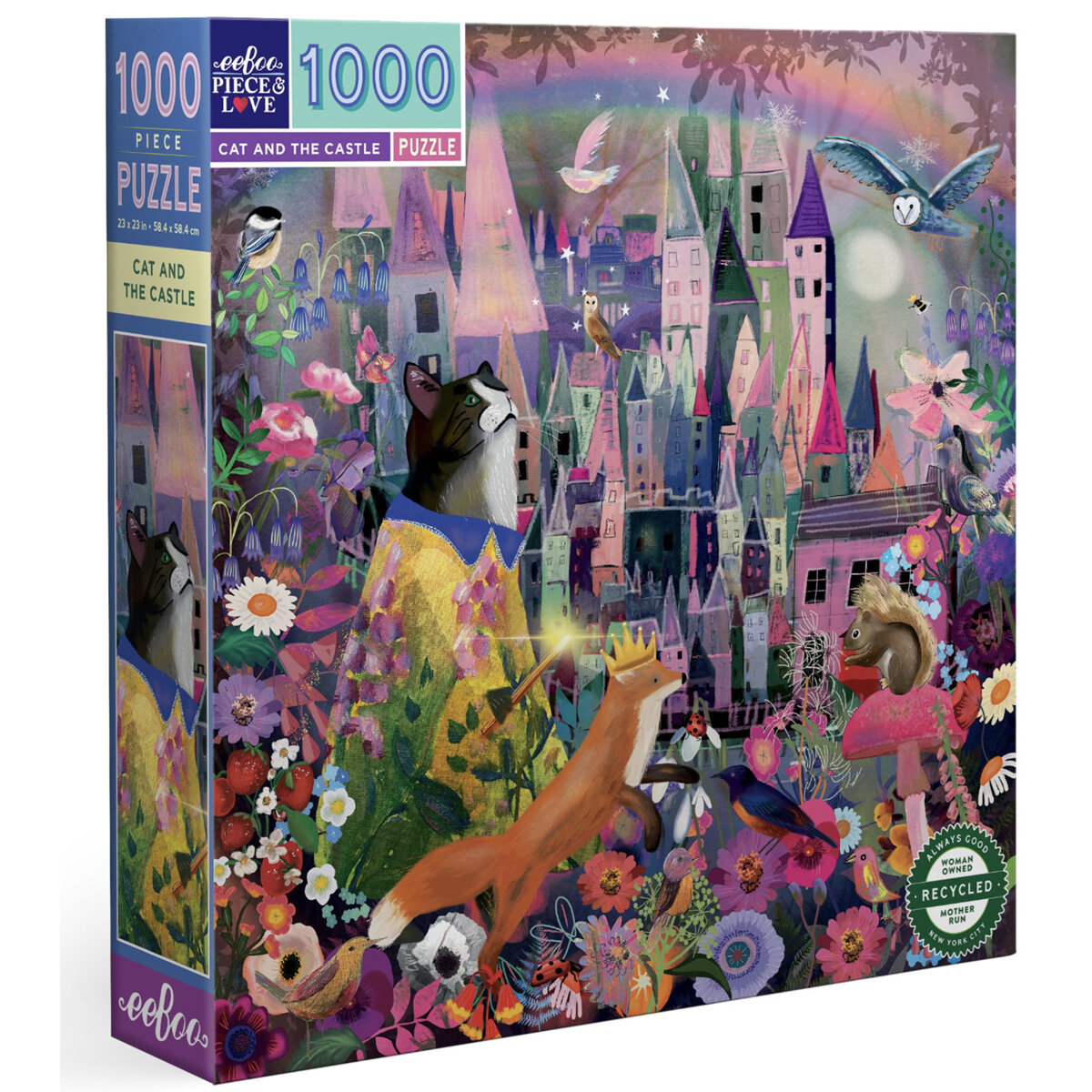 EeBoo Cat and the Castle 1000 Piece Puzzle *NEW!*