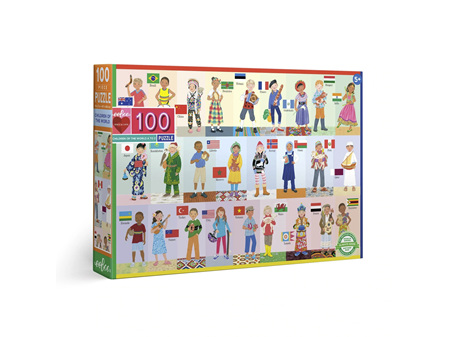 EeBoo Children of the World 100 Piece Puzzle