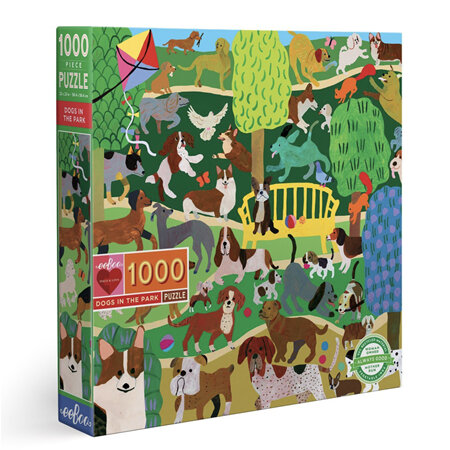 Eeboo Dogs in the Park 1000 Piece Puzzle