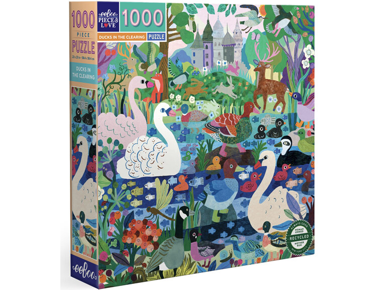 EeBoo Ducks in the Clearing 1000 Piece Puzzle