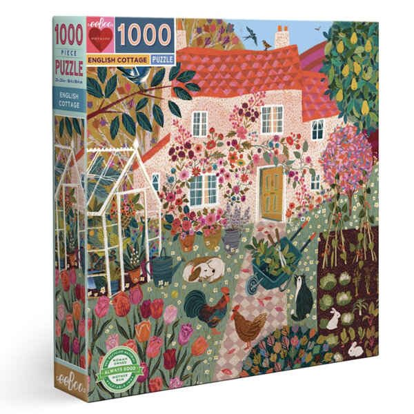 EeBoo English Cottage 1000 Piece Puzzle