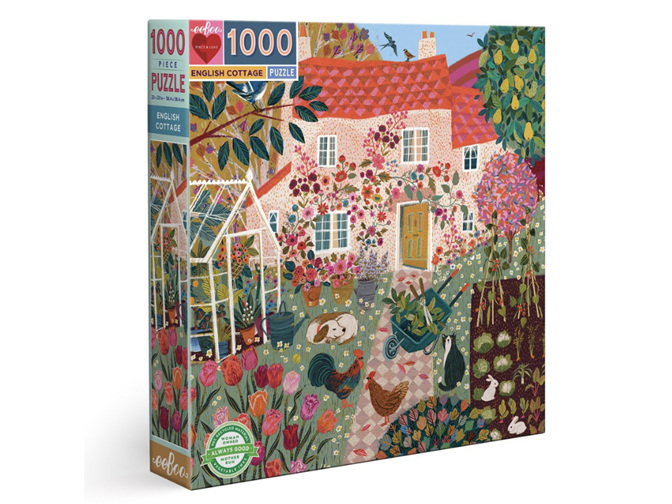 EeBoo English Cottage 1000 Piece Puzzle