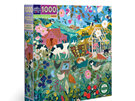 EeBoo English Hedgerow 1000 Piece Puzzle *NEW* jigsaw