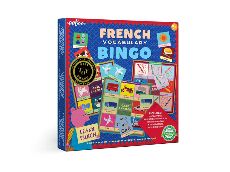 EeBoo French Vocabulary Bingo kids school language