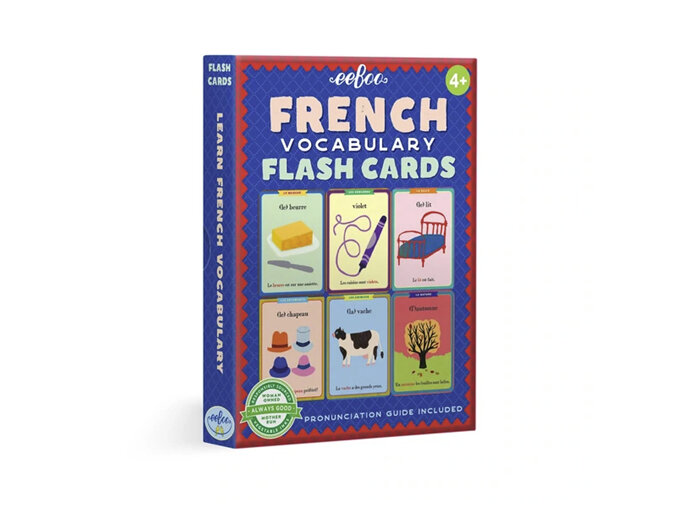 EeBoo French Vocabulary Flashcards learning kids language