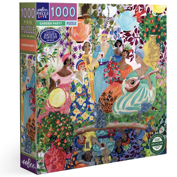 EeBoo Garden Party 1000 Piece Puzzle 2024 New!