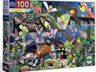EeBoo Glow in the Dark Love of Bats 100 Piece Puzzle