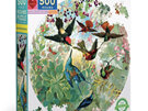 Eeboo Hummingbirds Round 500 Piece Puzzle