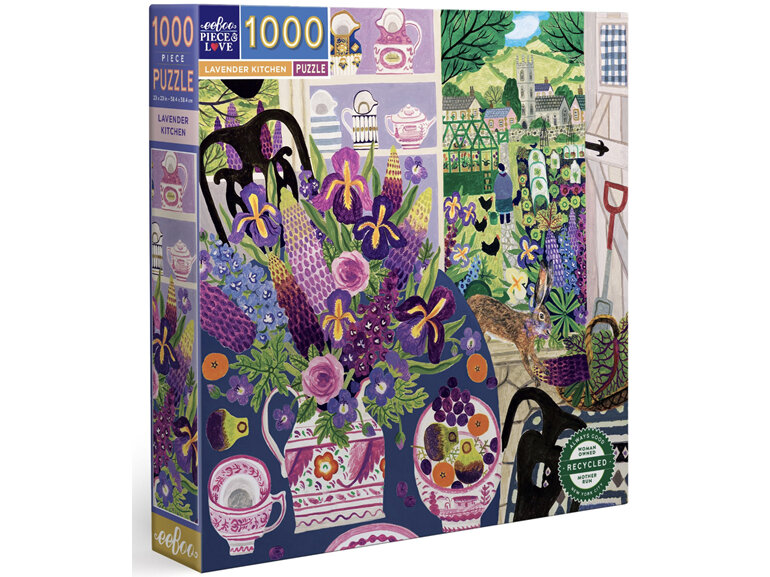 EeBoo Lavender Kitchen 1000 Piece Puzzle