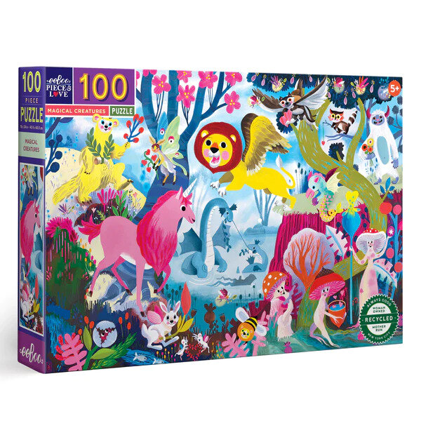 EeBoo Magical Creatures 100 Piece Puzzle