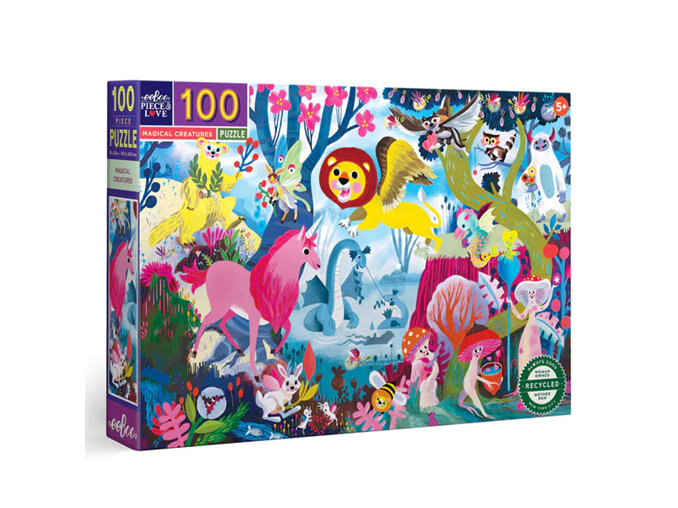 EeBoo Magical Creatures 100 Piece Puzzle
