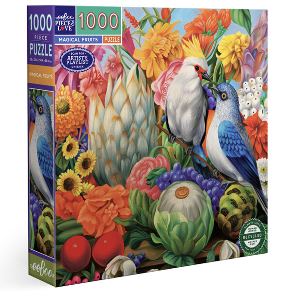 EeBoo Magical Fruits 1000 Piece Puzzle 2024 New!