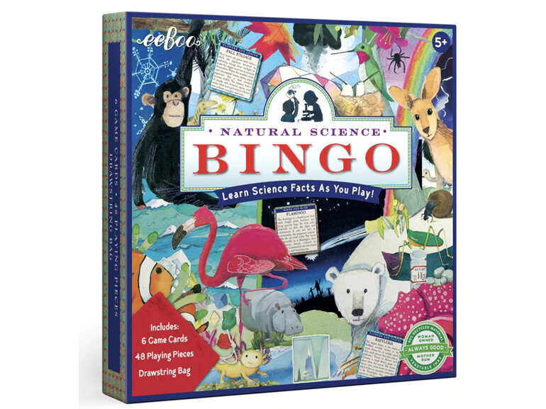 EeBoo Natural Science Bingo Game STEM Educational Fun for Kids