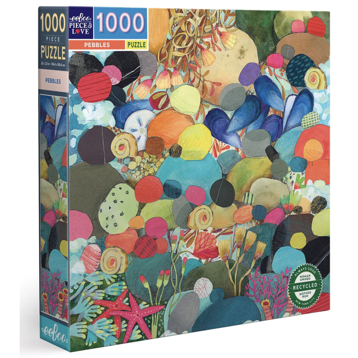EeBoo Pebbles 1000 Piece Puzzle