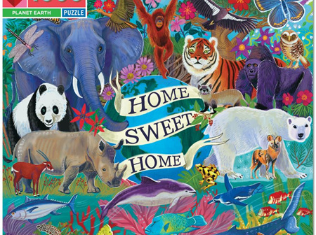Eeboo - Planet Earth Home Sweet Home - 1000 Pce Puzzle