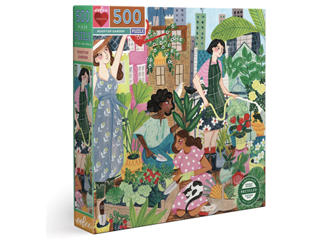EeBoo Rooftop Garden 500 Piece Puzzle