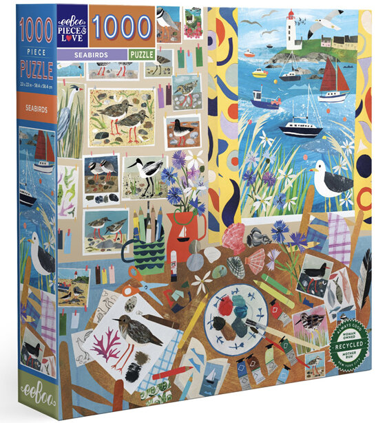 EeBoo Seabirds 1000 Piece Puzzle