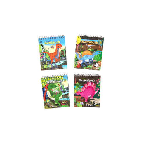 EeBoo Small Sketchbook Dinosaurs Assorted