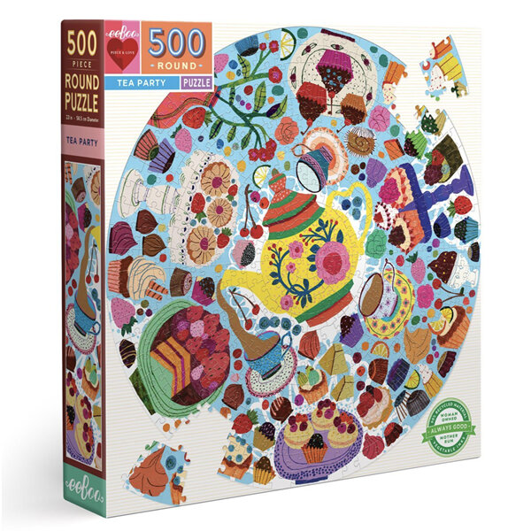 EeBoo Tea Party 500 Piece Puzzle