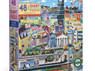 EeBoo Within the City Giant 48 Piece Puzzle