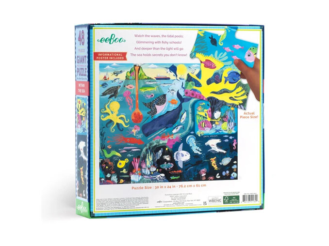EeBoo Within the Sea Giant 48 Piece Puzzle