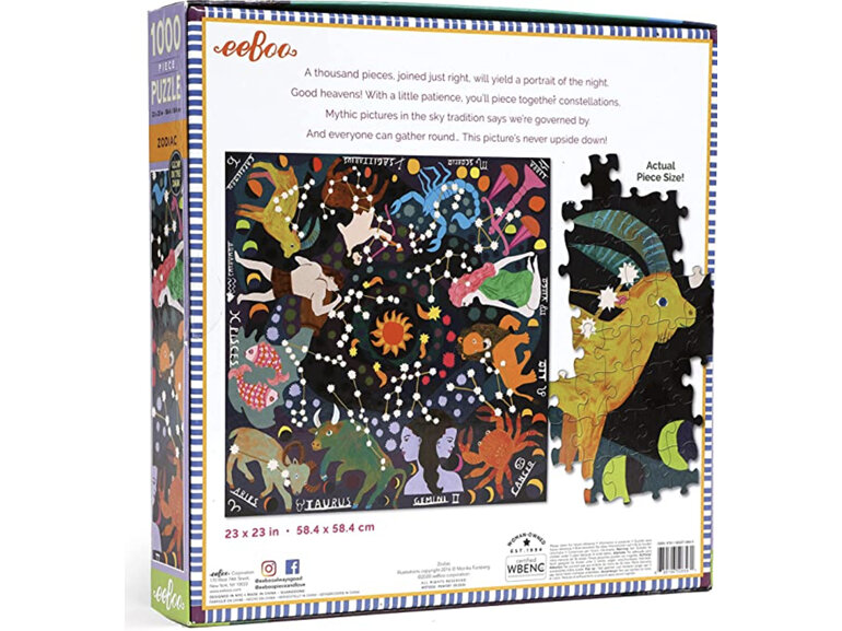 EeBoo Zodiac 1000 Piece Puzzle *NEW!* jigsaw